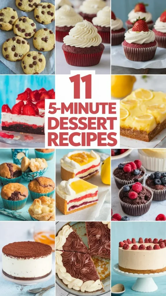 11 Quick and Easy 5-Minute Dessert Recipes