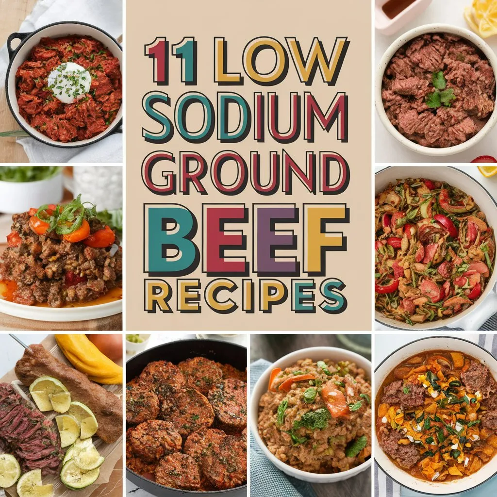 11 Delicious Low Sodium Ground Beef Recipes for a Healthier You