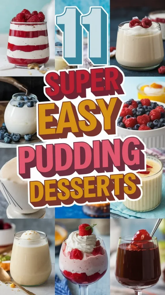 11 Super Easy Pudding Desserts Recipes: Quick, Easy, and Delicious