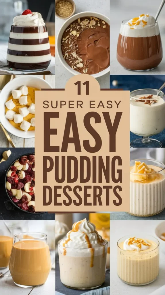 11 Super Easy Pudding Desserts Recipes: Quick, Easy, and Delicious