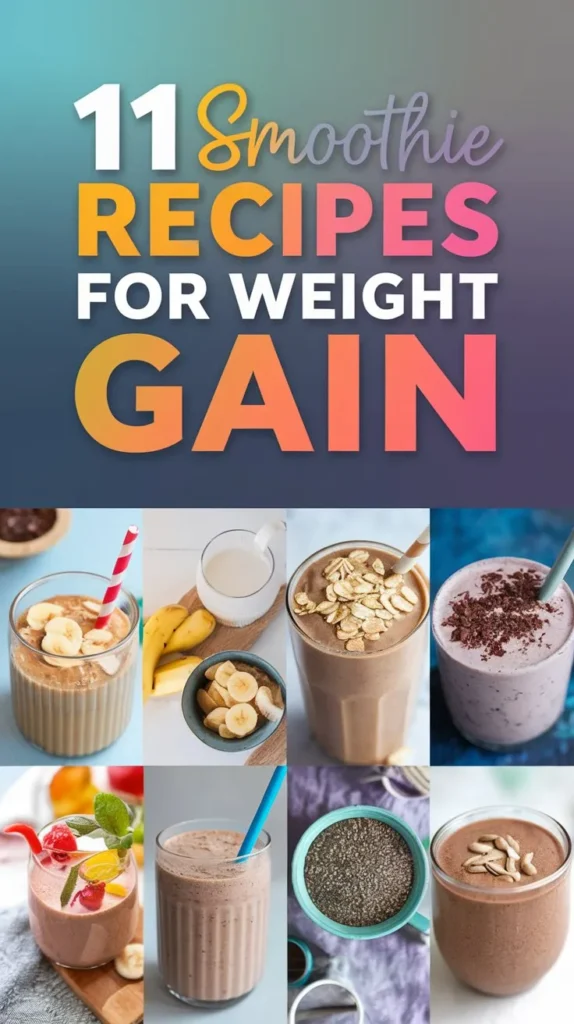 11 Smoothie Recipes for Weight Gain: Delicious & Nutritious