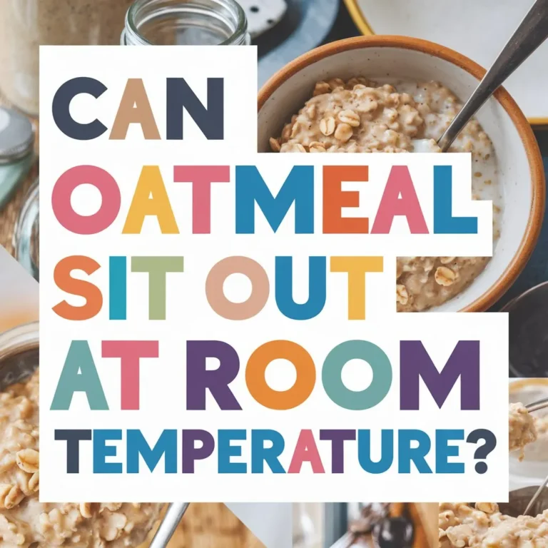 Can Oatmeal Sit Out at Room Temperature?