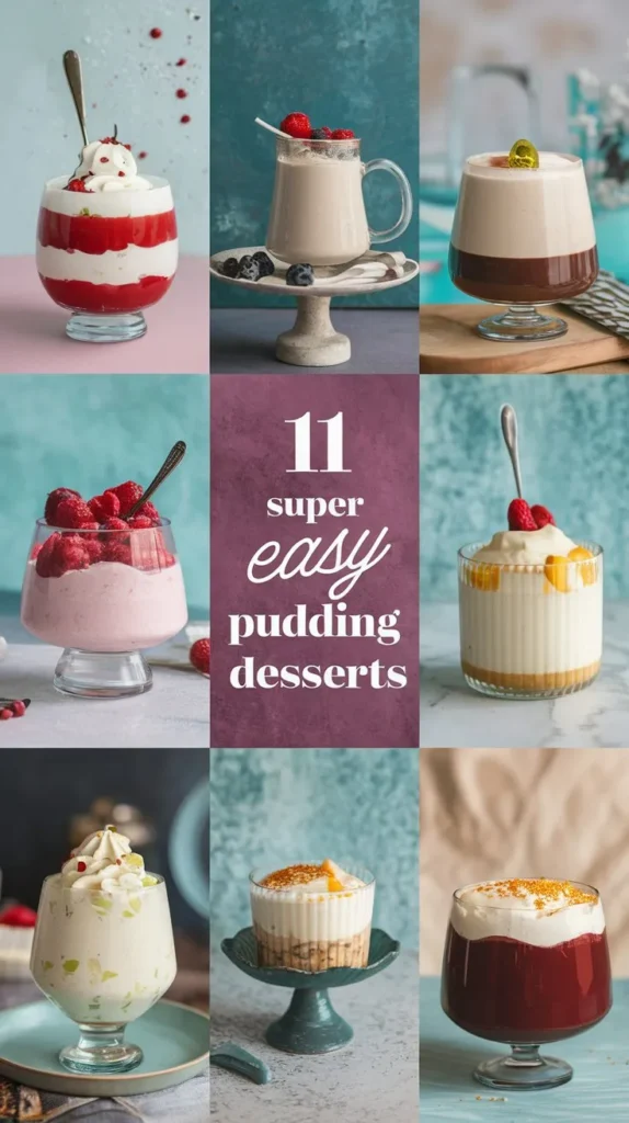 11 Super Easy Pudding Desserts Recipes: Quick, Easy, and Delicious