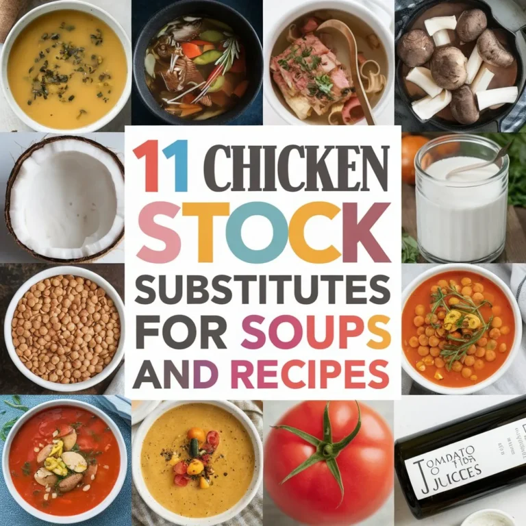 11 Essential Chicken Stock Substitutes for Soups and Recipes