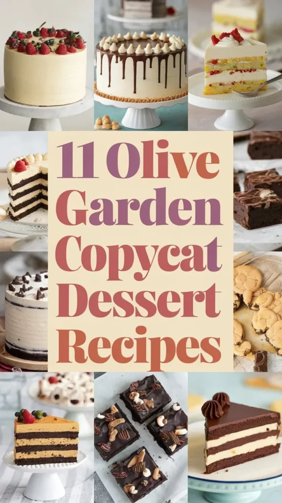 11 Olive Garden Dessert Recipes to Make at Home