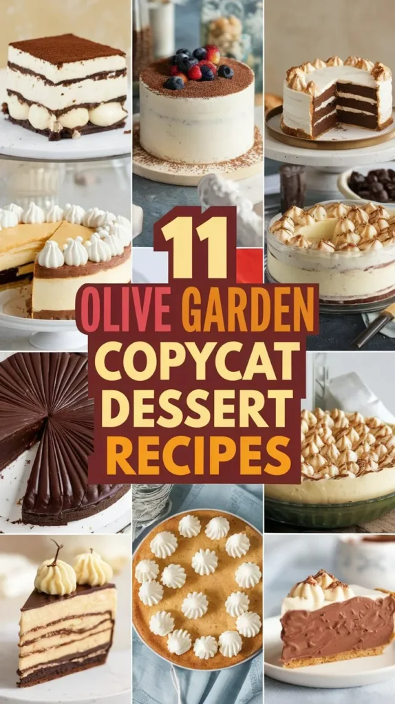 11 Olive Garden Dessert Recipes to Make at Home