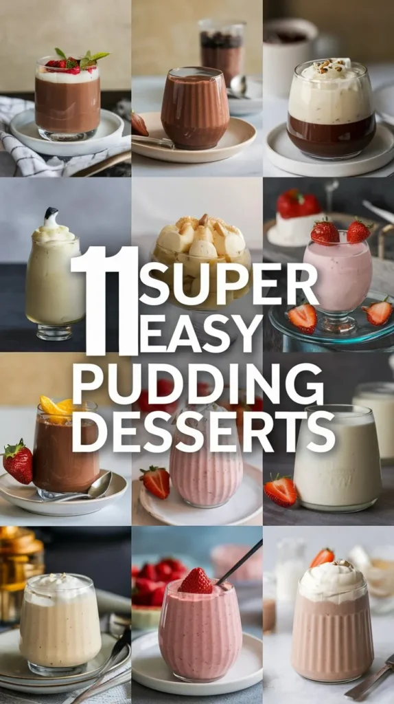 11 Super Easy Pudding Desserts Recipes: Quick, Easy, and Delicious