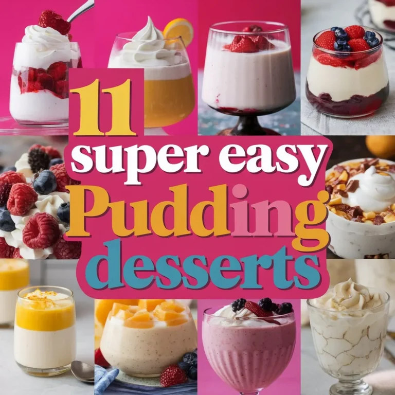 11 Super Easy Pudding Desserts Recipes: Quick, Easy, and Delicious