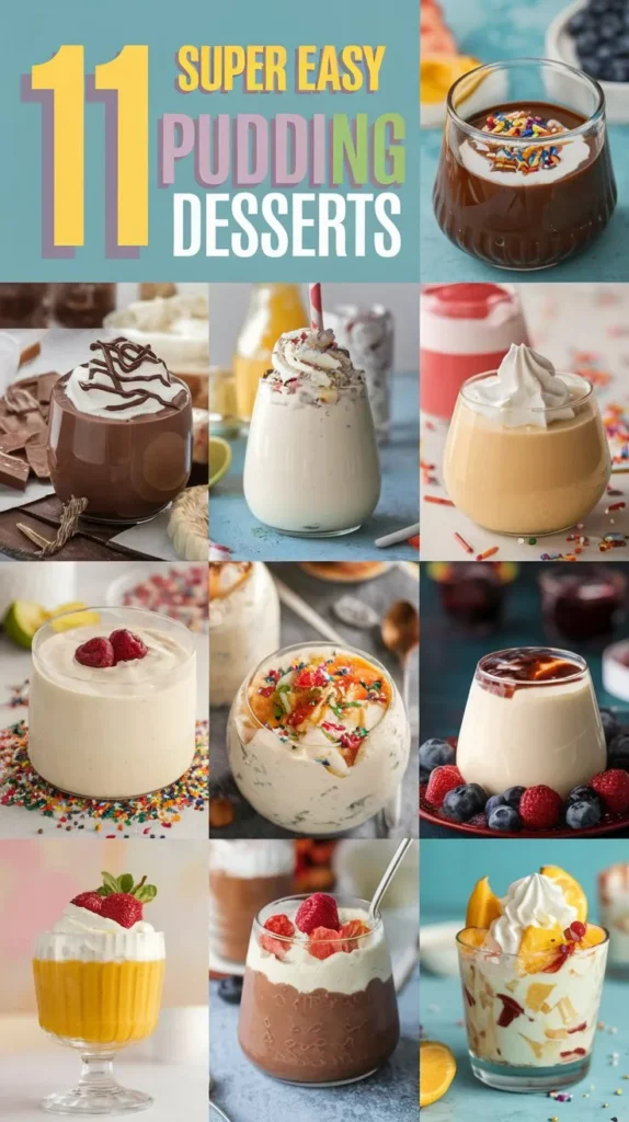 11 Super Easy Pudding Desserts Recipes: Quick, Easy, and Delicious