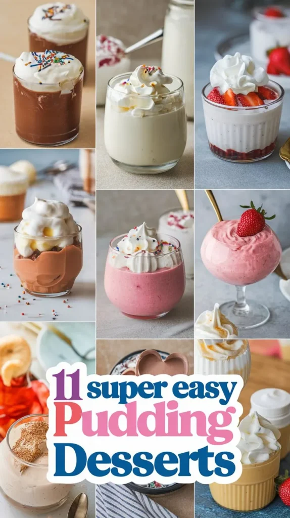 11 Super Easy Pudding Desserts Recipes: Quick, Easy, and Delicious