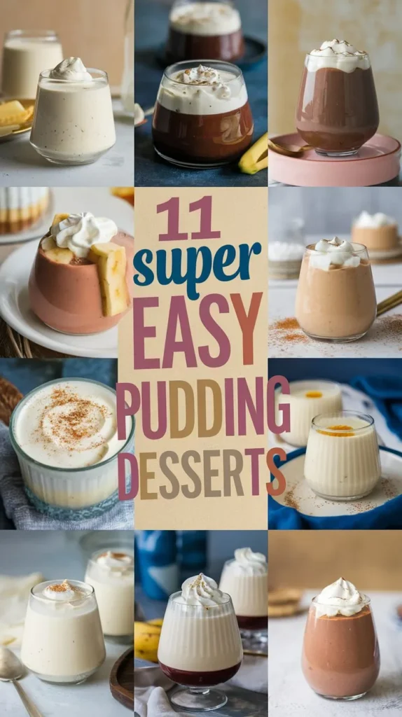 11 Super Easy Pudding Desserts Recipes: Quick, Easy, and Delicious