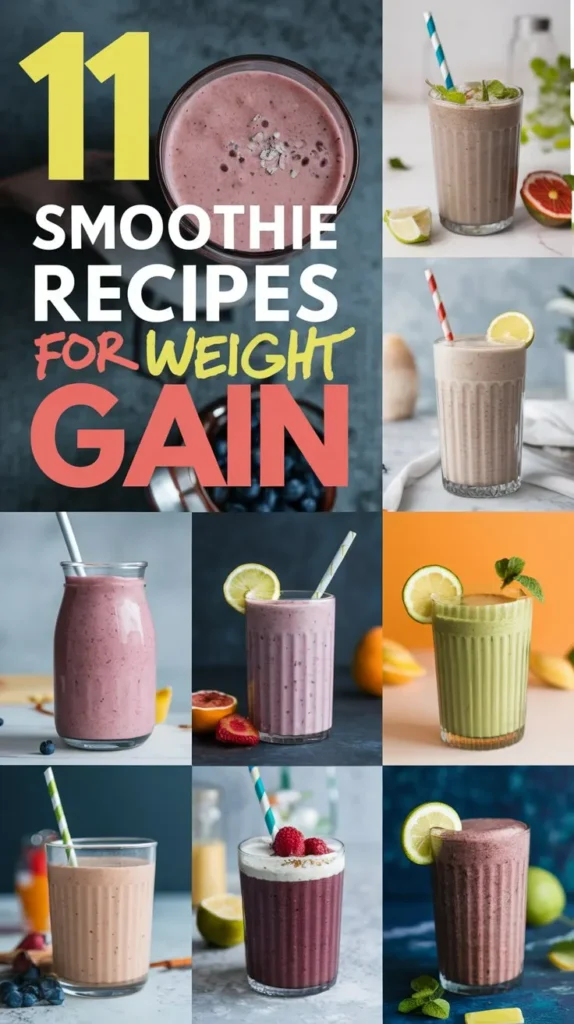 11 Smoothie Recipes for Weight Gain: Delicious & Nutritious