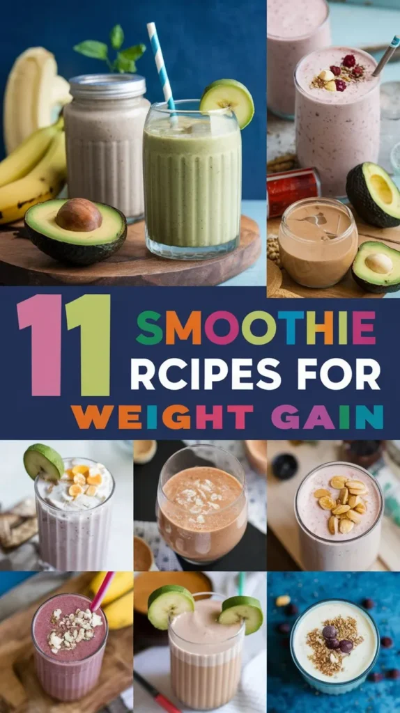 11 Smoothie Recipes for Weight Gain: Delicious & Nutritious