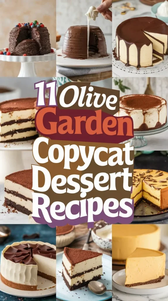 11 Olive Garden Dessert Recipes to Make at Home