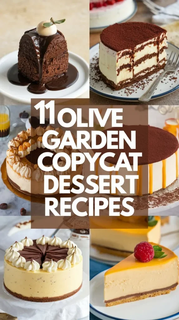 11 Olive Garden Dessert Recipes to Make at Home