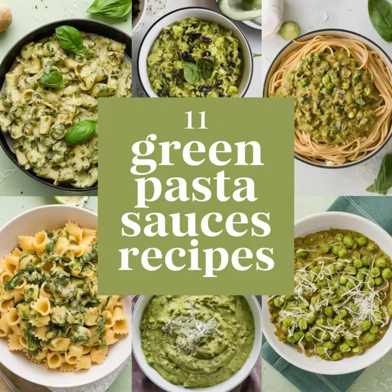 11 Green Pasta Sauces Recipes: International Recipes to Try at Home