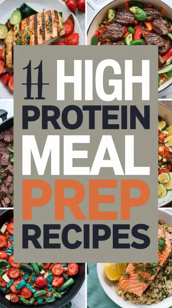 11 High Protein Meal Prep Recipes to Power Your Workouts