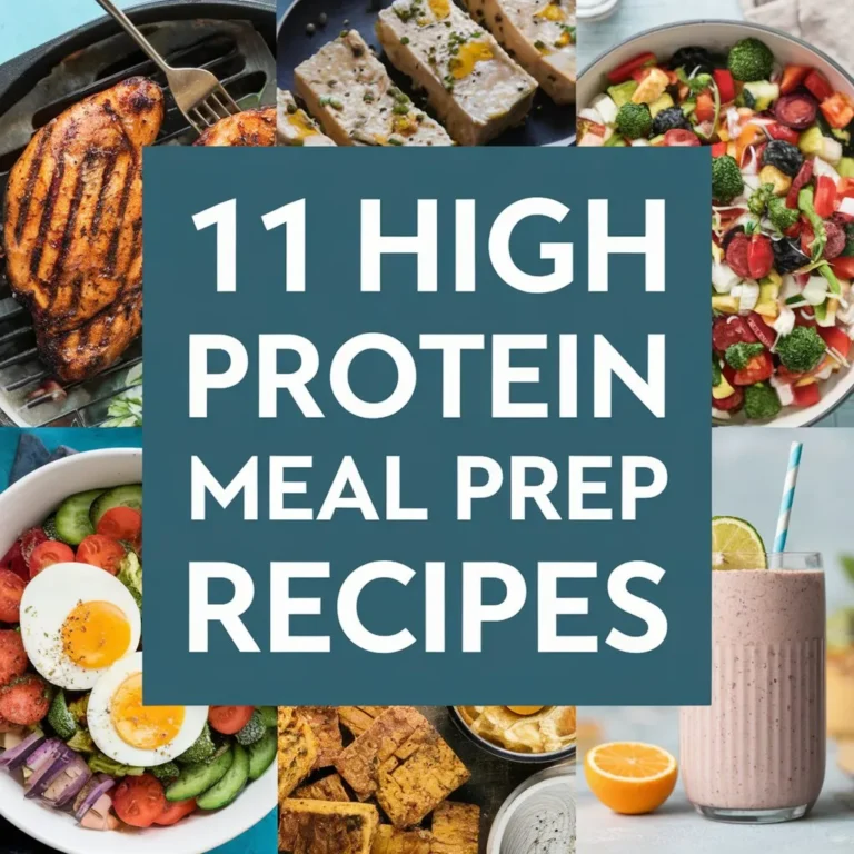 11 High Protein Meal Prep Recipes to Power Your Workouts