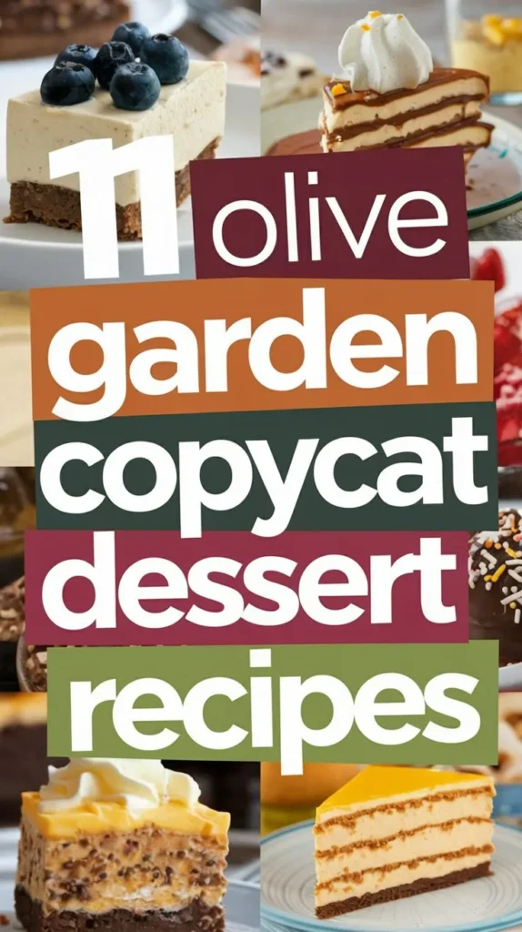 11 Olive Garden Dessert Recipes to Make at Home