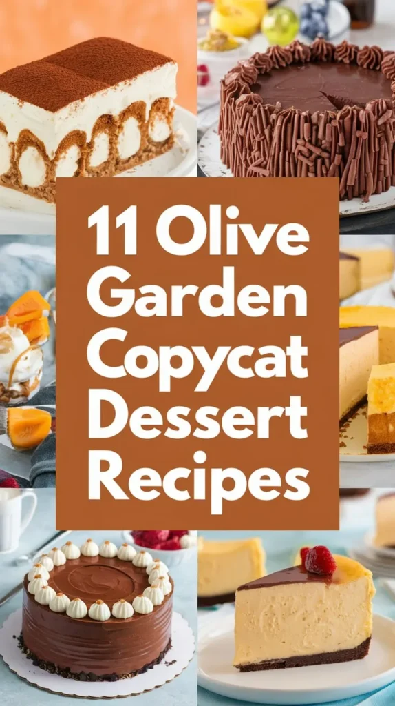 11 Olive Garden Dessert Recipes to Make at Home