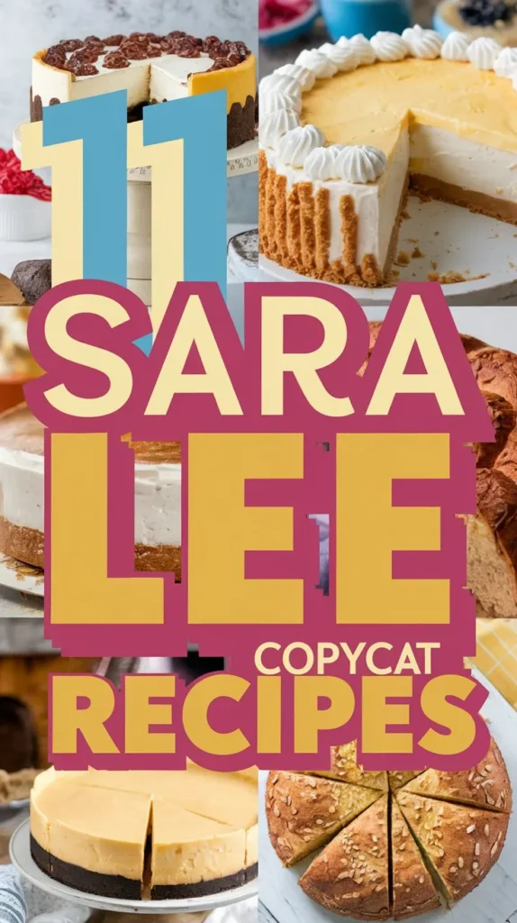 Sara Lee Copycat Recipes: 11 Delicious Treats to Make at Home