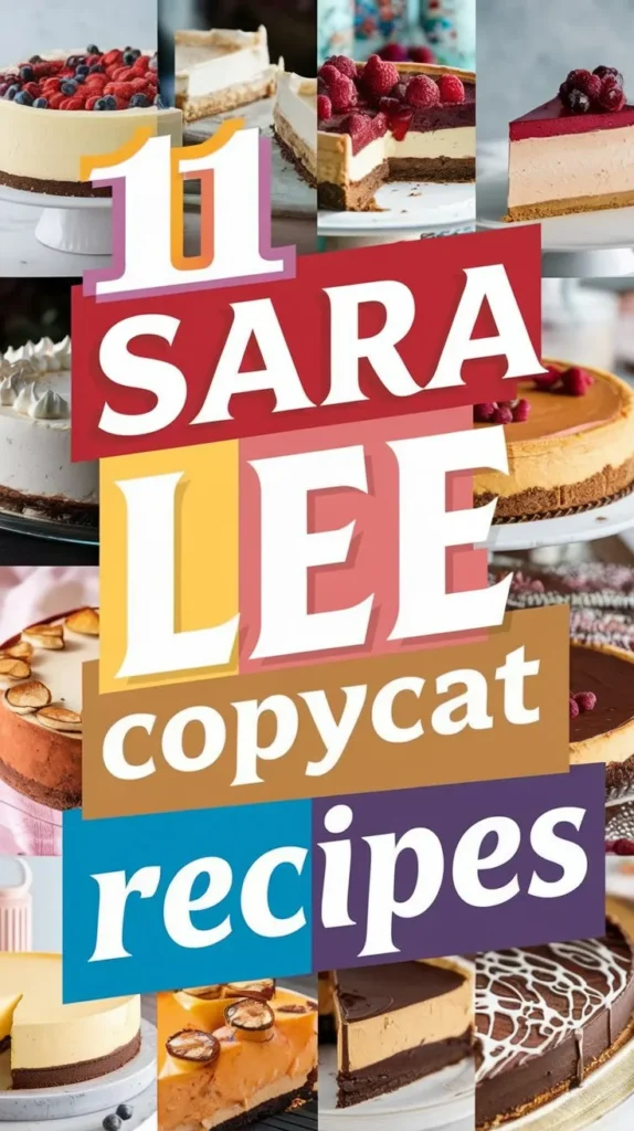 Sara Lee Copycat Recipes: 11 Delicious Treats to Make at Home