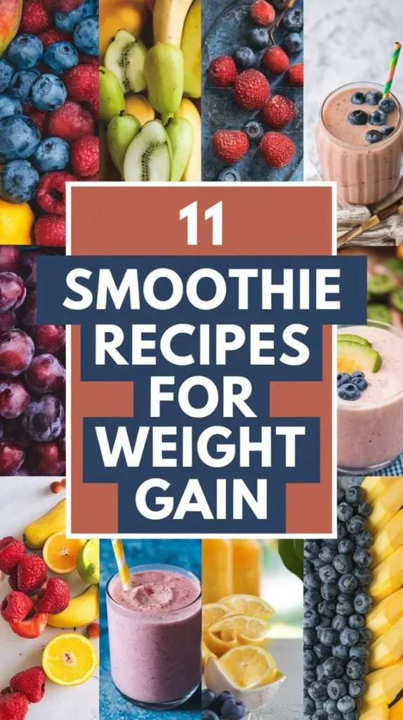 11 Smoothie Recipes for Weight Gain: Delicious & Nutritious