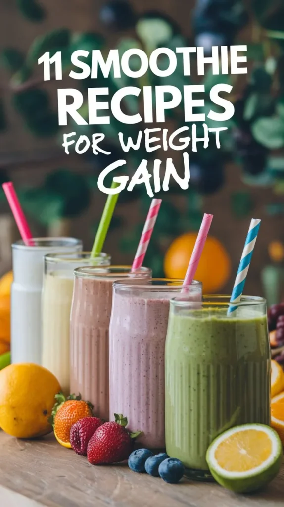 11 Smoothie Recipes for Weight Gain: Delicious & Nutritious