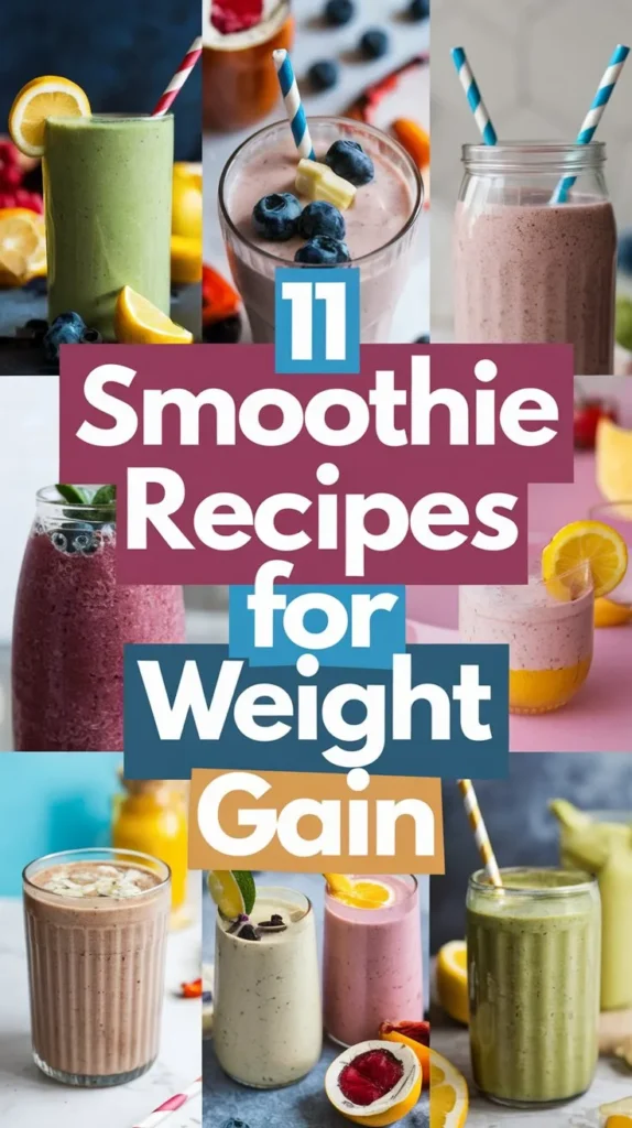 11 Smoothie Recipes for Weight Gain: Delicious & Nutritious