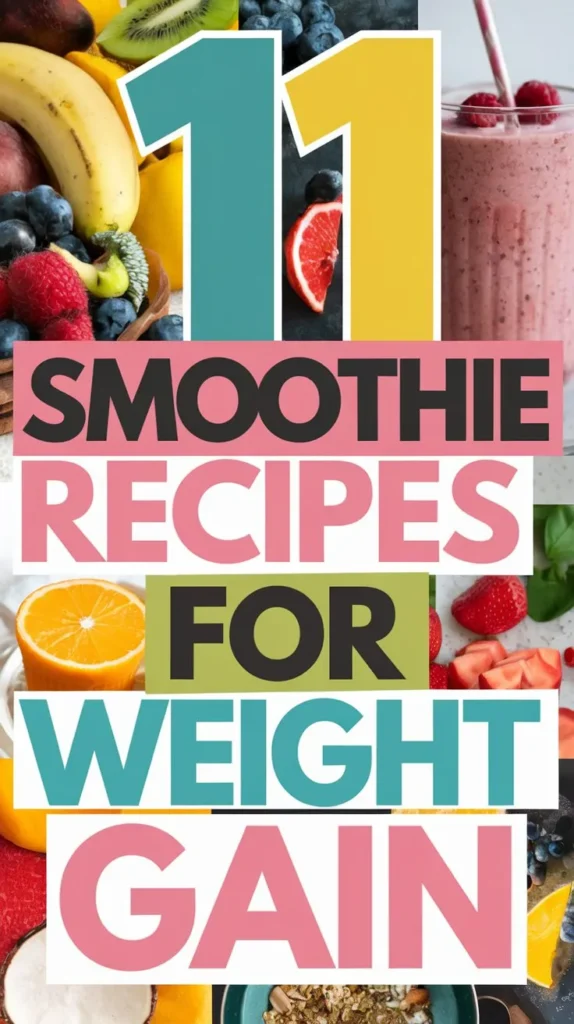 11 Smoothie Recipes for Weight Gain: Delicious & Nutritious