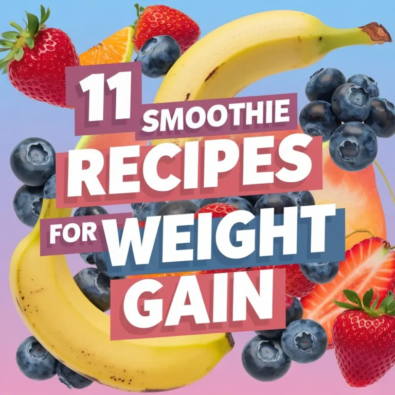 11 Smoothie Recipes for Weight Gain: Delicious & Nutritious