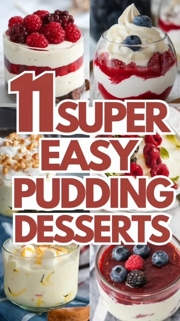 11 Super Easy Pudding Desserts Recipes: Quick, Easy, and Delicious