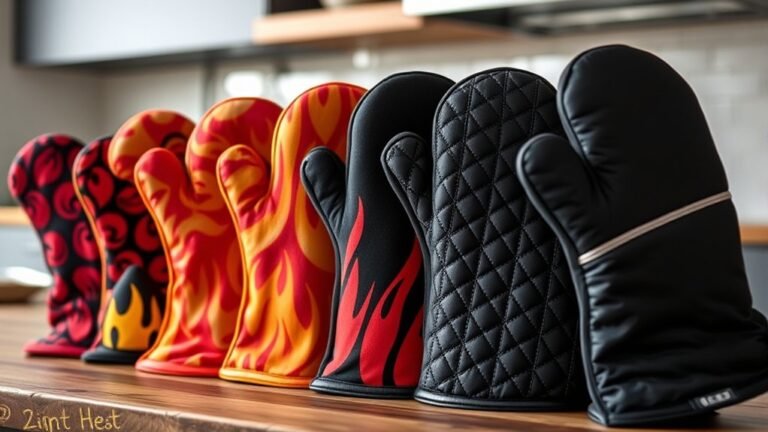 high heat stylish oven mitts