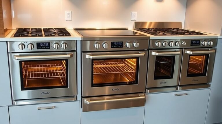 top double oven ranges