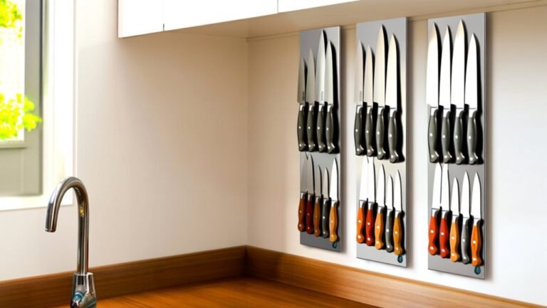 compact magnetic knife storage