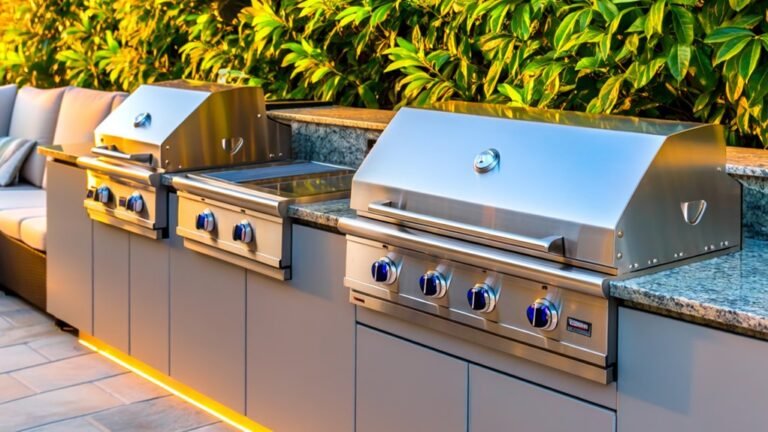 top built in outdoor grill options