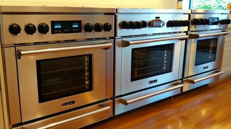 top double oven ranges