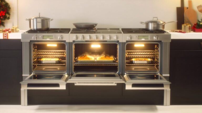 top double oven ranges