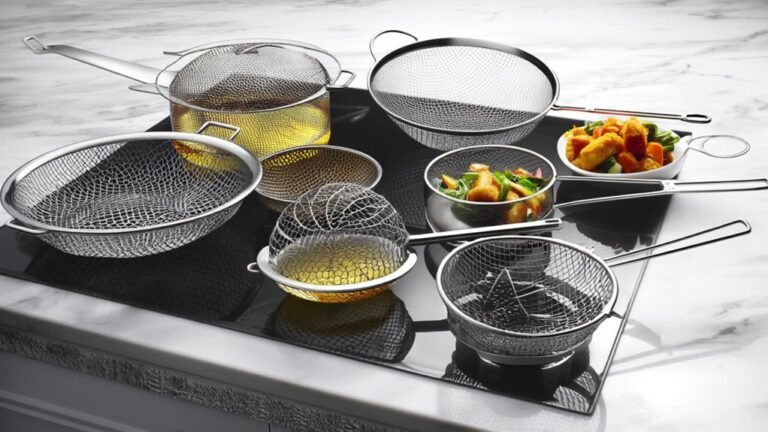 top frying spider strainers