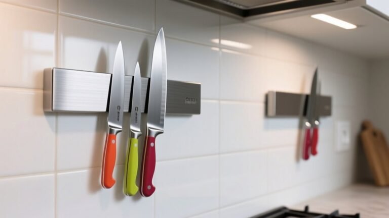 top wall mount magnetic knife strips