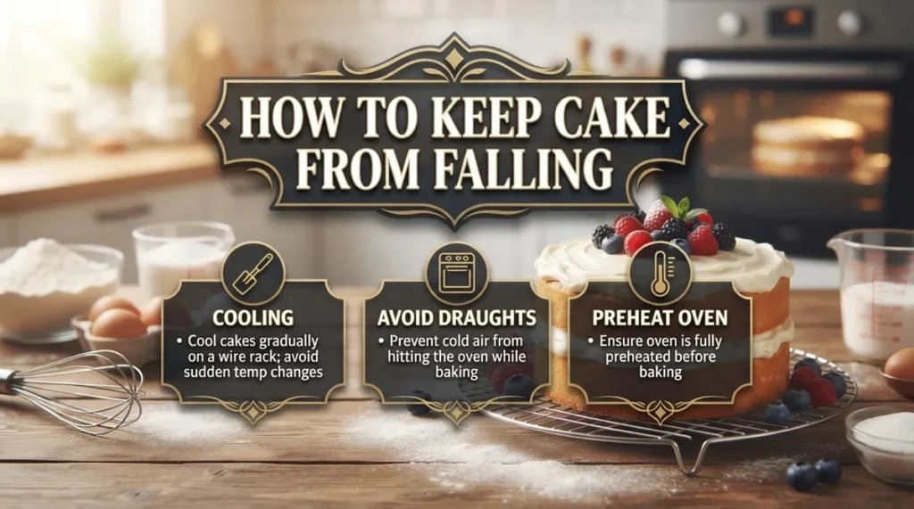 How to Keep Cake from Falling: Troubleshooting Guide