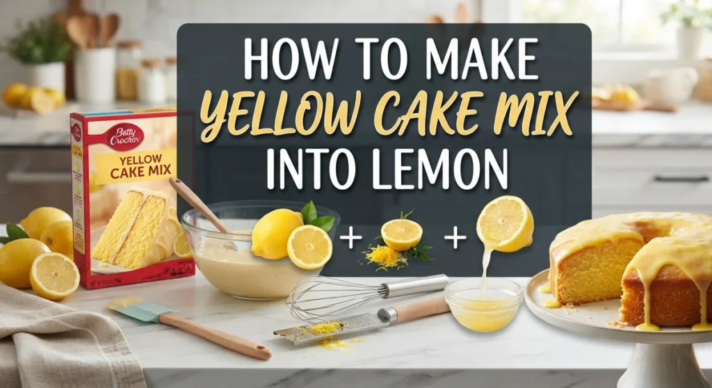 How to Make Yellow Cake Mix into Lemon Cake?