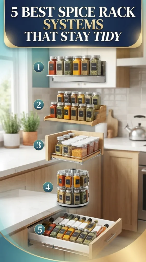 5 Best Spice Rack Systems That Stay Tidy: Top Picks in 2026 19 5 Best Spice Rack Systems That Stay Tidy: Top Picks in 2026