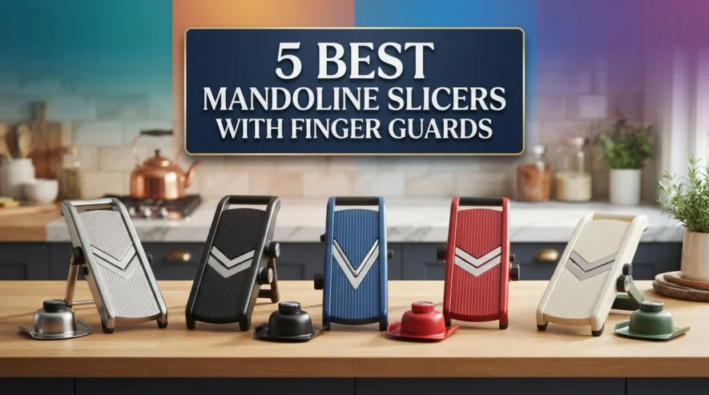 5 Best Mandoline Slicers With Finger Guards for Safe, Precise Slicing
