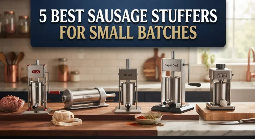 5 Best Sausage Stuffers for Small Batches: Top-Rated Models for Home Use