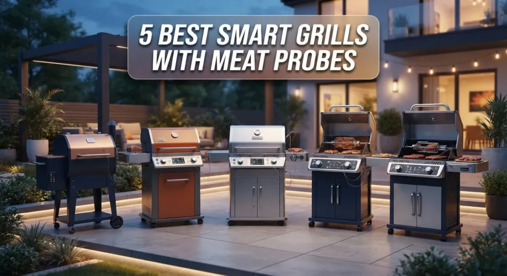 5 Best Smart Grills With Meat Probes for Precision Cooking