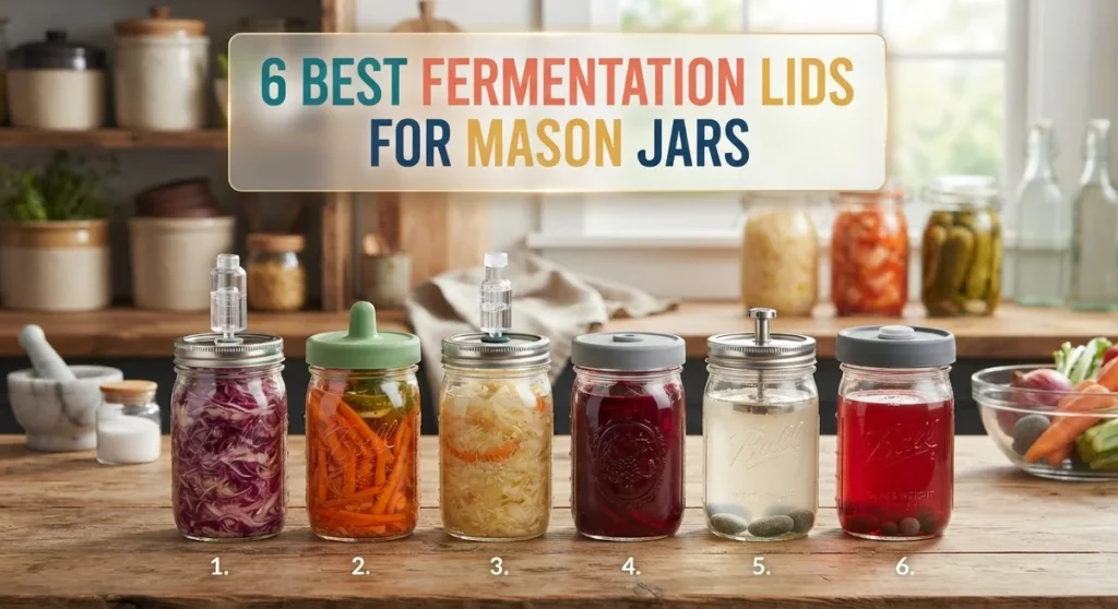 6 Best Fermentation Lids for Mason Jars: Complete Guide to Airlock & Valve Options 21 6 Best Fermentation Lids for Mason Jars: Complete Guide to Airlock & Valve Options