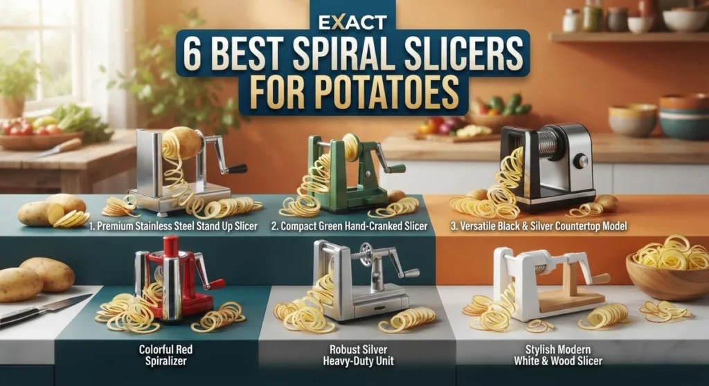 6 Best Spiral Slicers for Potatoes: Top-Rated Models for Every Kitchen