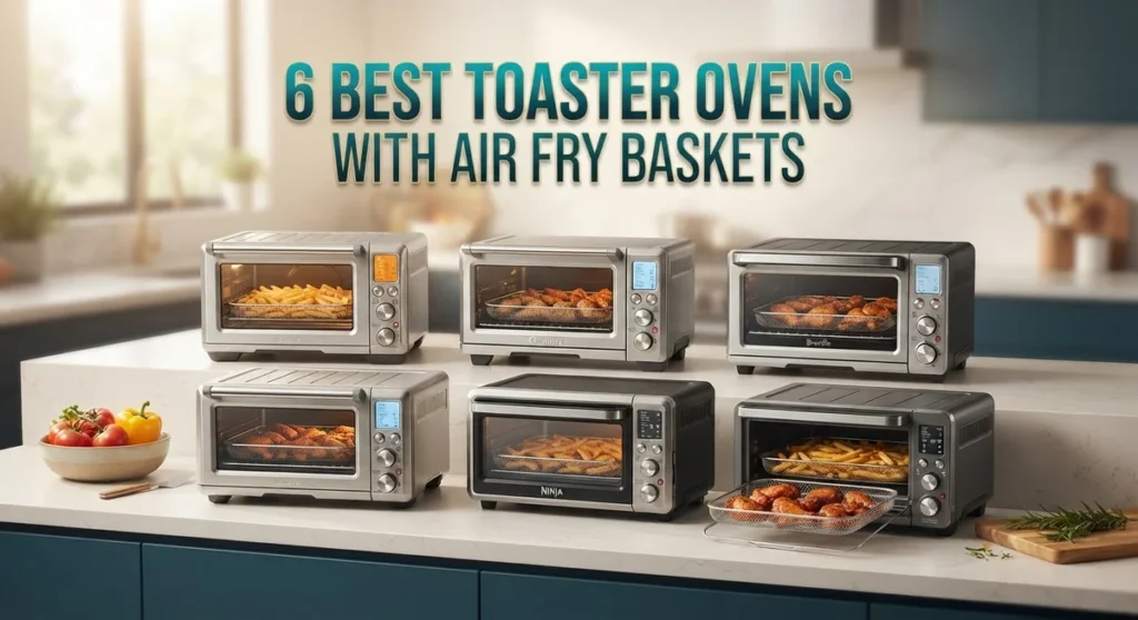 6 Best Toaster Ovens With Air Fry Baskets: Top Picks for Every Budget