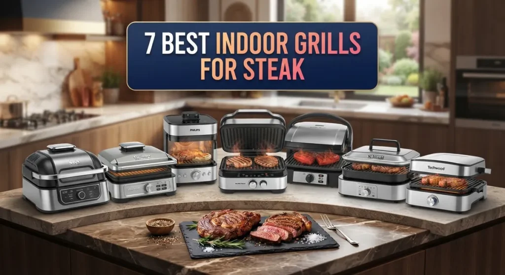 7 Best Indoor Grills for Steak: Top-Rated Models for Perfect Searing at Home
